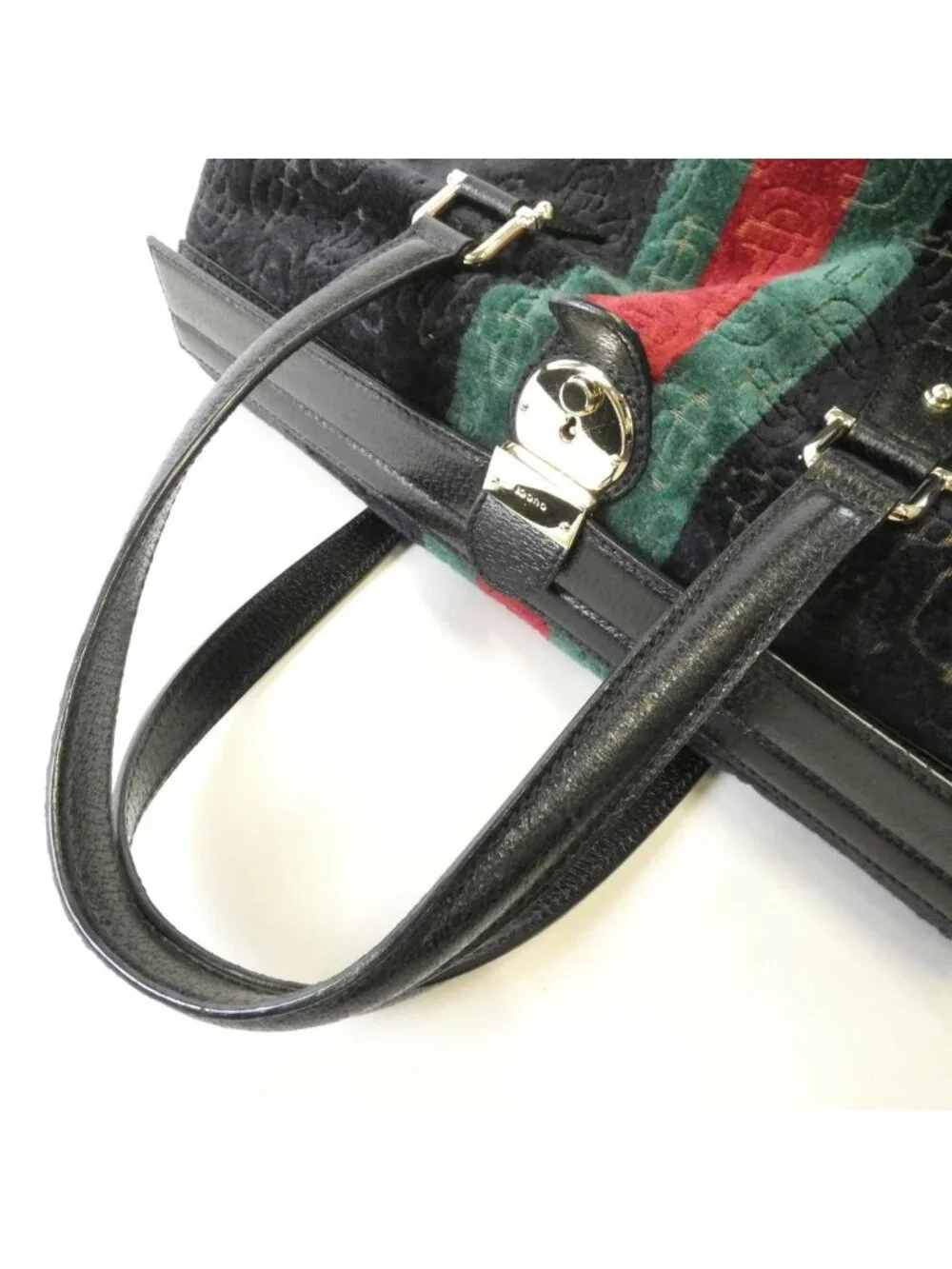 ★SOLD★ Gucci Boston Bag Travel Bags Black - Picture 7 of 9